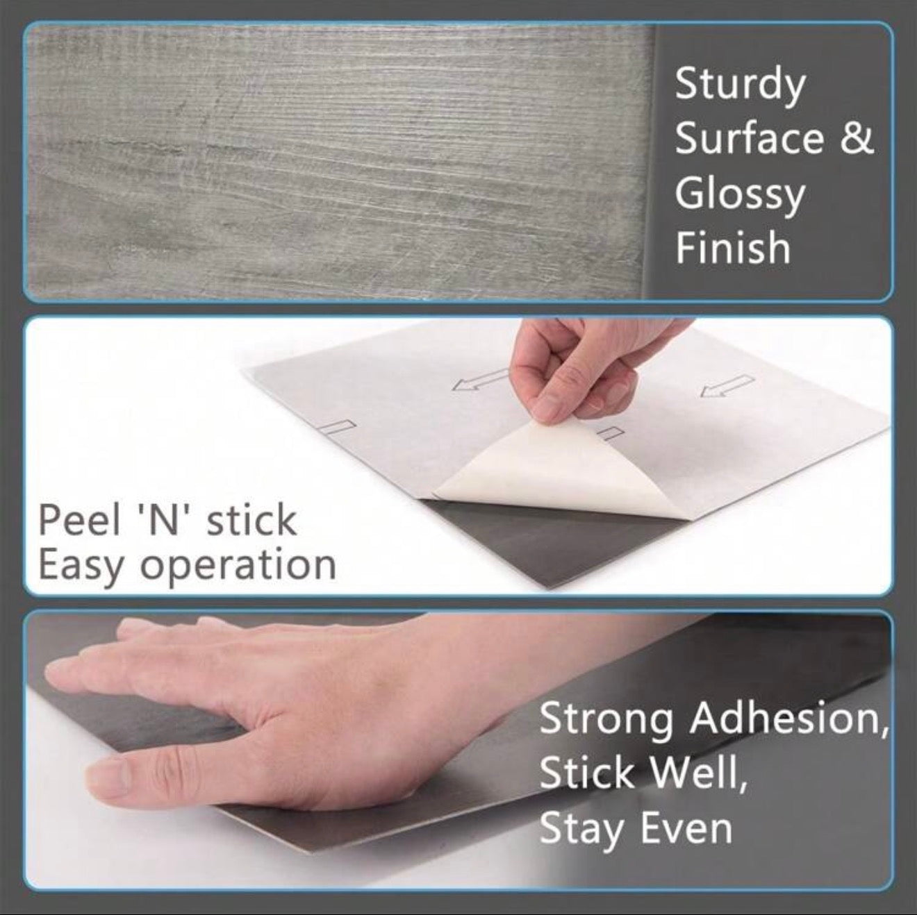 20/40pcs Peel And Stick Floor Tile (30*30cm/11.81 X 11.81 Inch, Cover 1.8 M²/19.38 Square Feet)