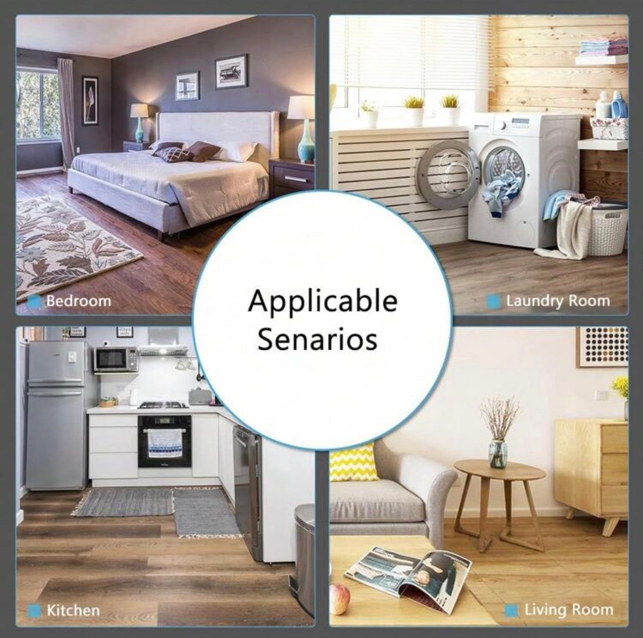 20/40pcs Peel And Stick Floor Tile (30*30cm/11.81 X 11.81 Inch, Cover 1.8 M²/19.38 Square Feet)