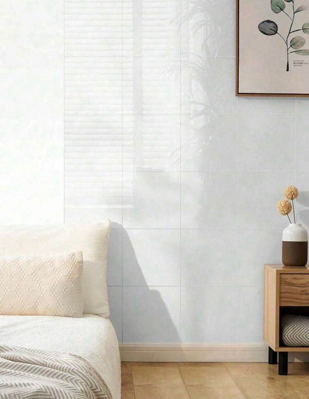 12pcs Self-Adhesive Vinyl Wall Tiles