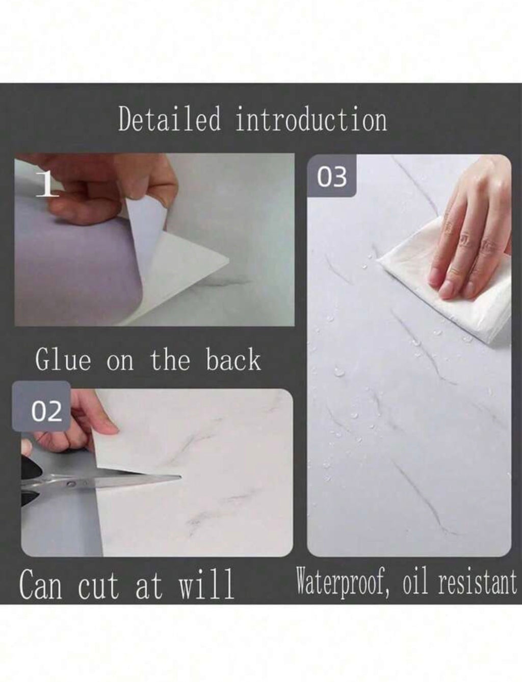 12pcs Self-Adhesive Vinyl Wall Tiles