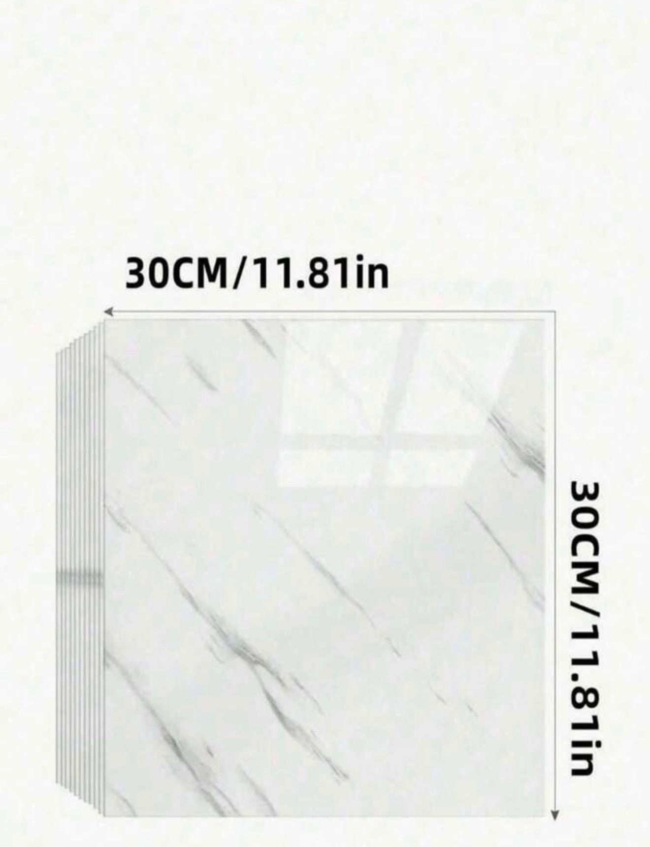 12pcs Self-Adhesive Vinyl Wall Tiles