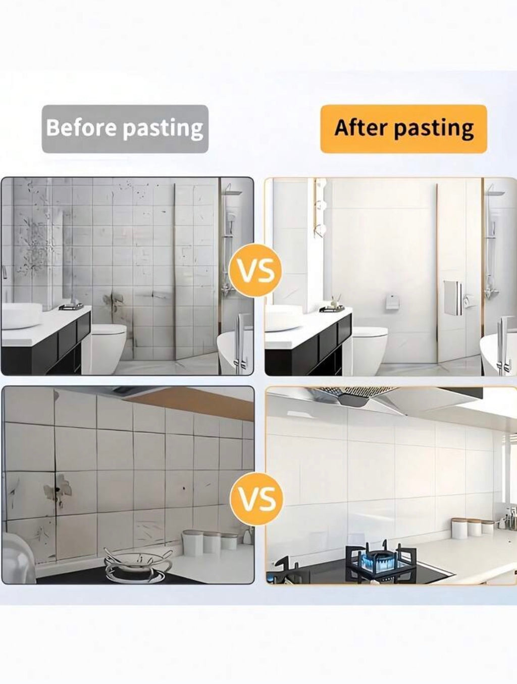 12pcs Self-Adhesive Vinyl Wall Tiles