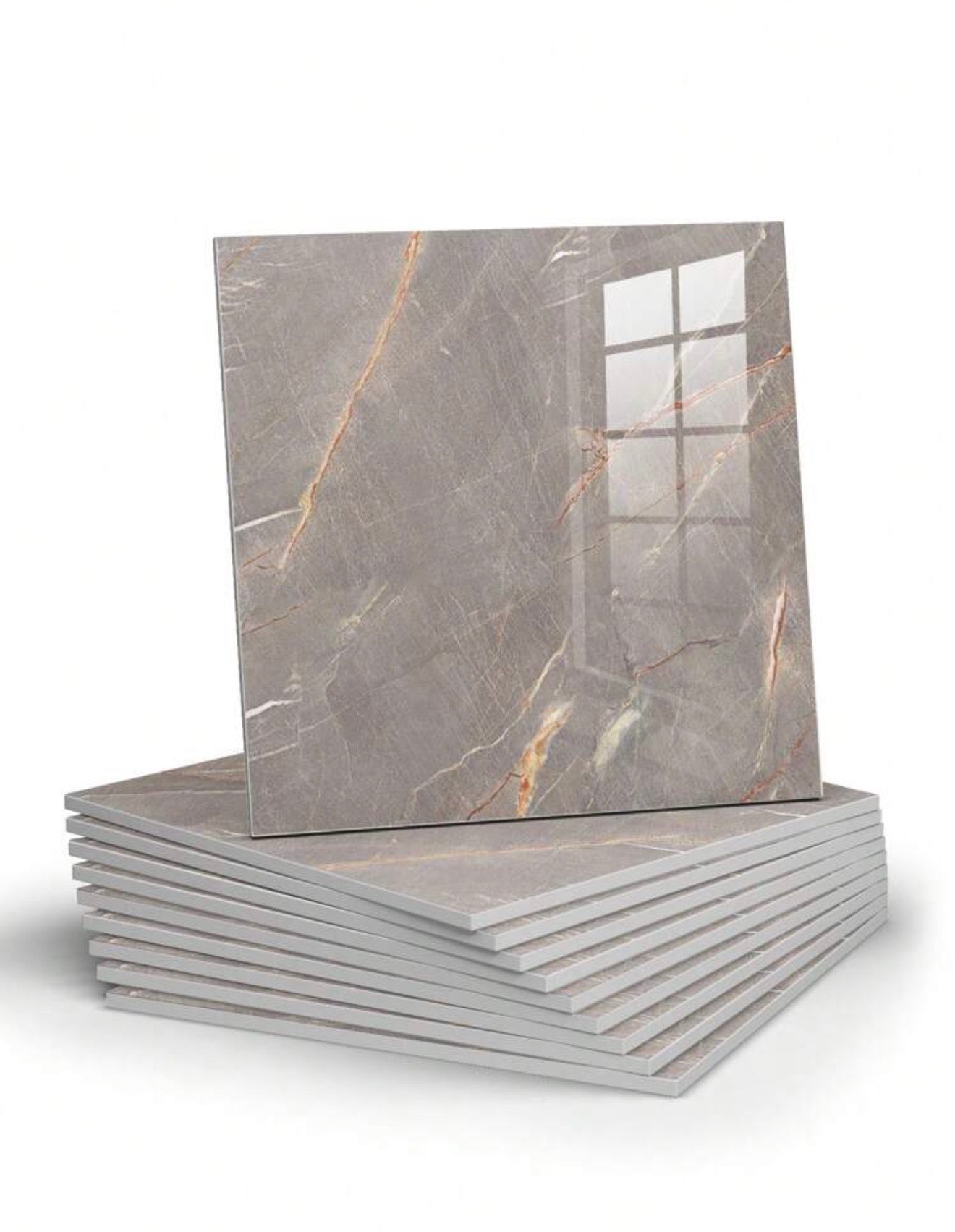 10pcs Marble Pattern Self-Adhesive Wall Tile