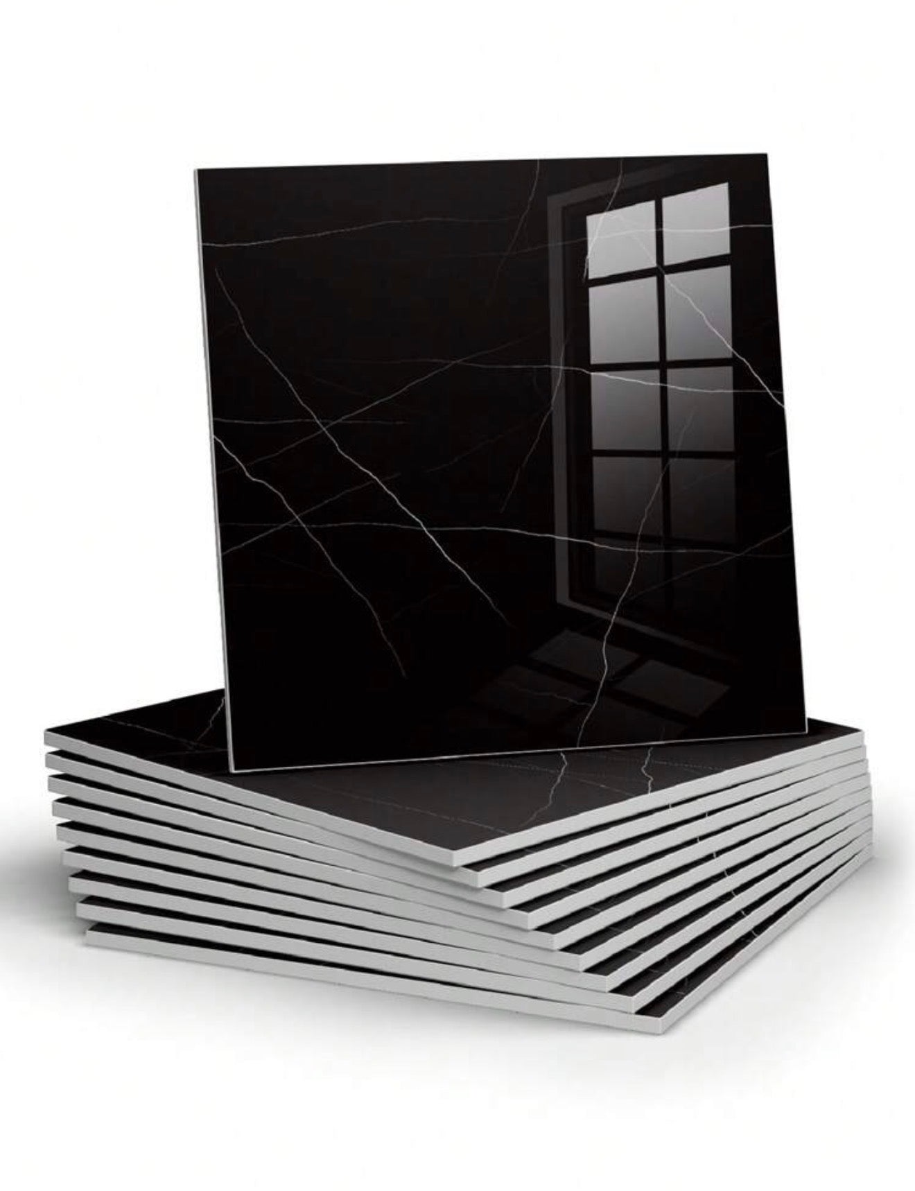 10pcs Marble Pattern Self-Adhesive Wall Tile