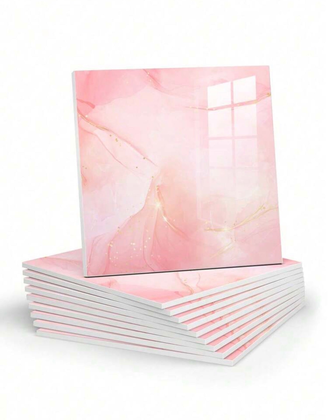 10pcs Marble Pattern Self-Adhesive Wall Tile