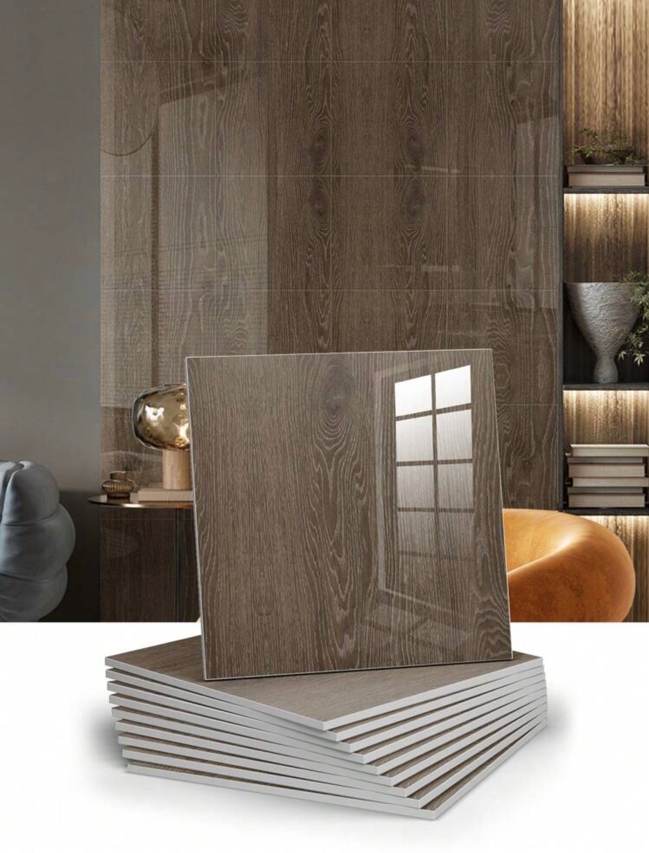 10pcs Marble Pattern Self-Adhesive Wall Tile