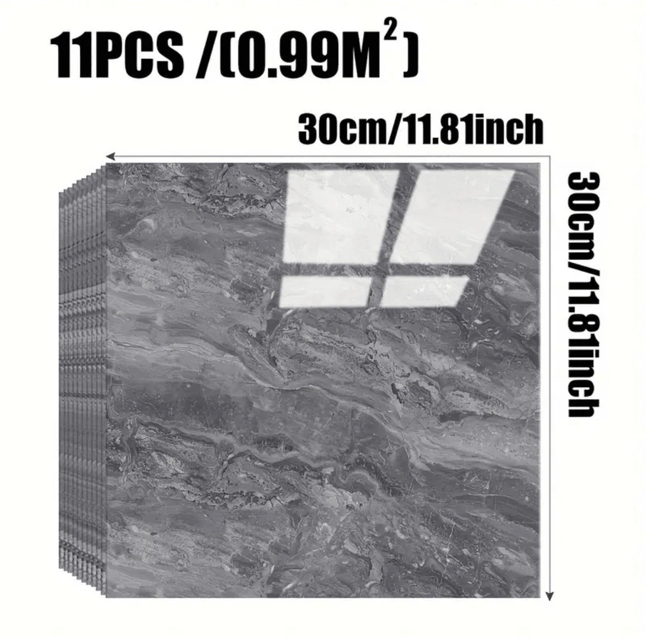 11pcs/0.9㎡ Wall Tiles