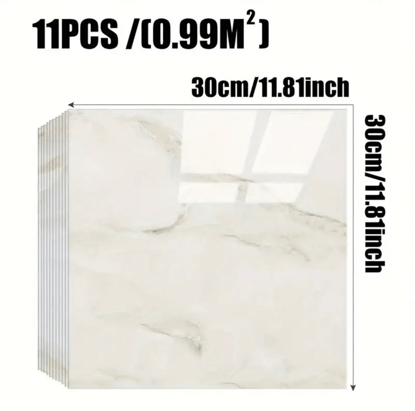 11pcs/0.9㎡ Wall Tiles
