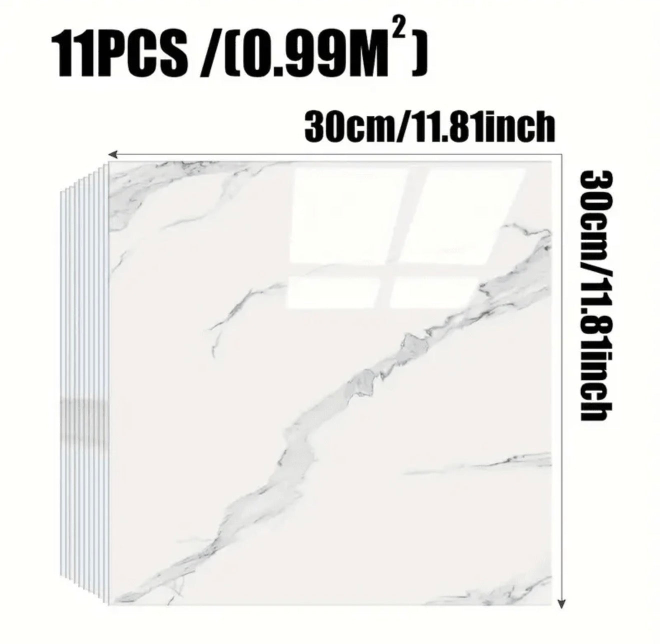 11pcs/0.9㎡ Wall Tiles
