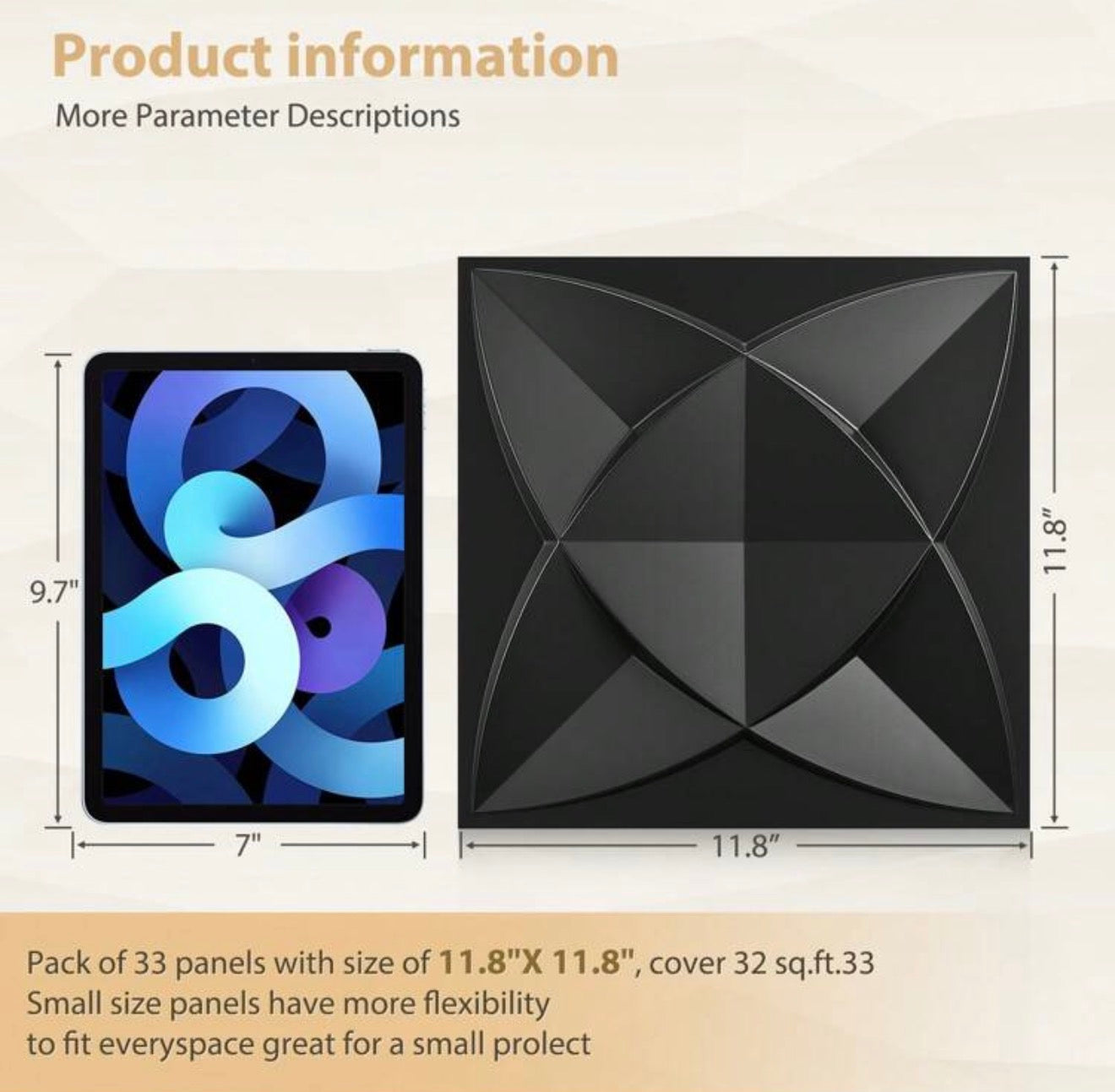 Aadesh 3D Wall Tile