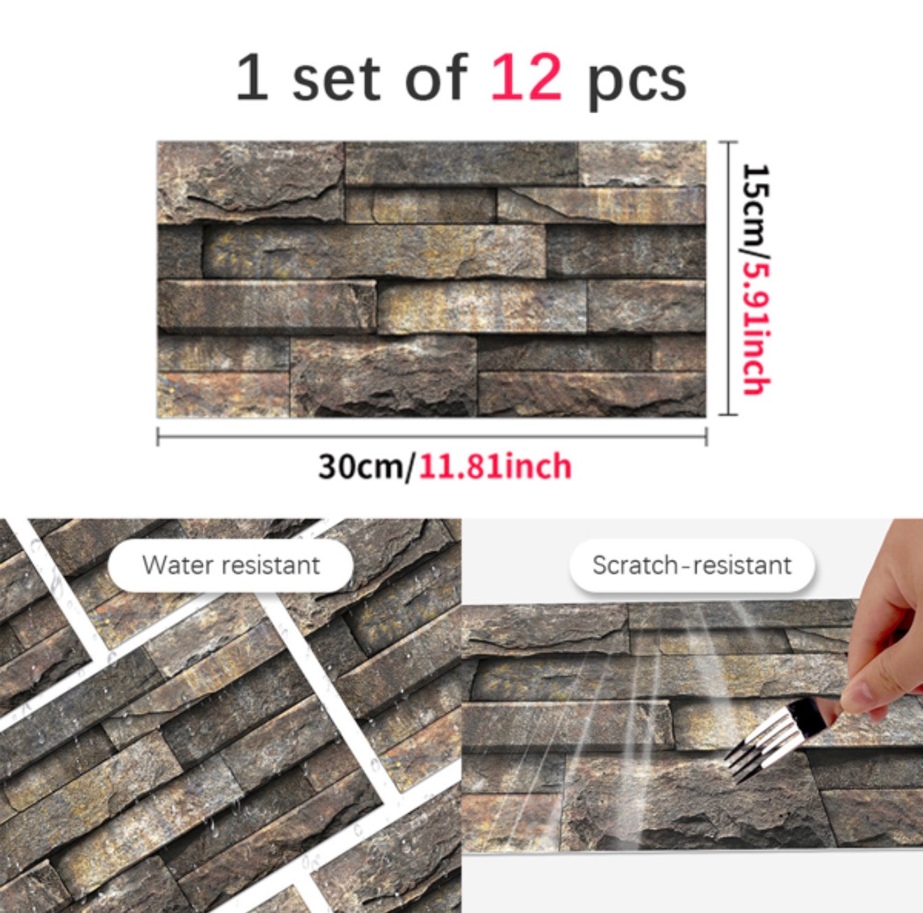 12pcs STICKER Wall Tile