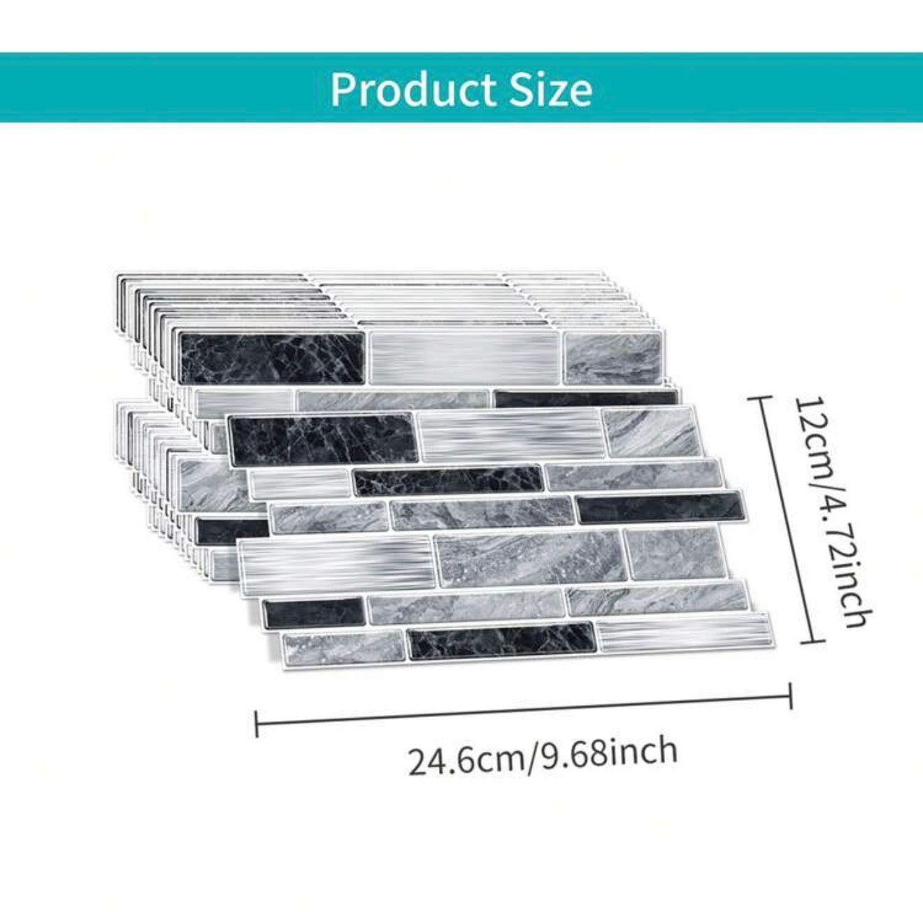 12pcs Premium STICKER Wall Tile