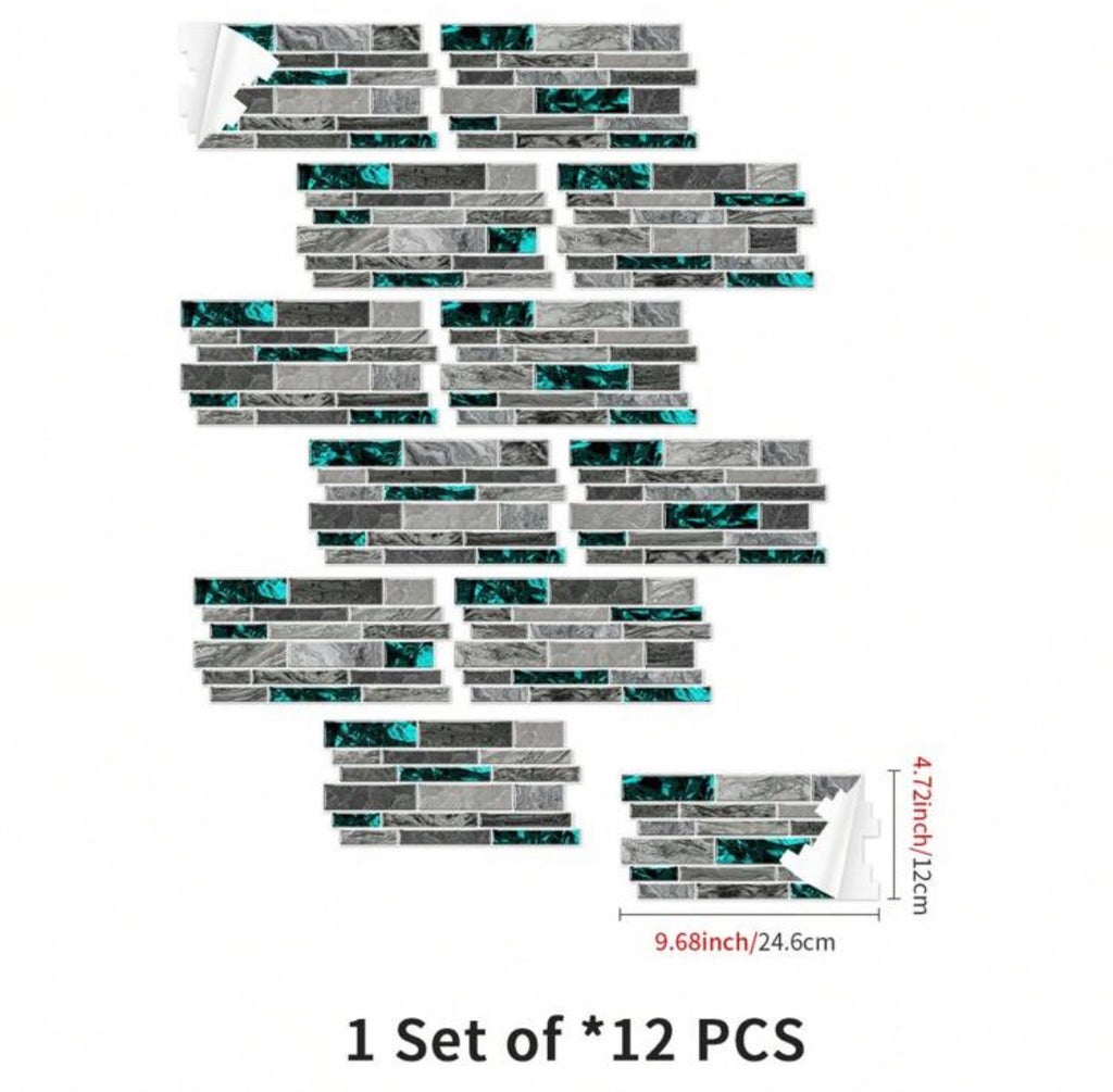 12pcs Premium STICKER Wall Tile