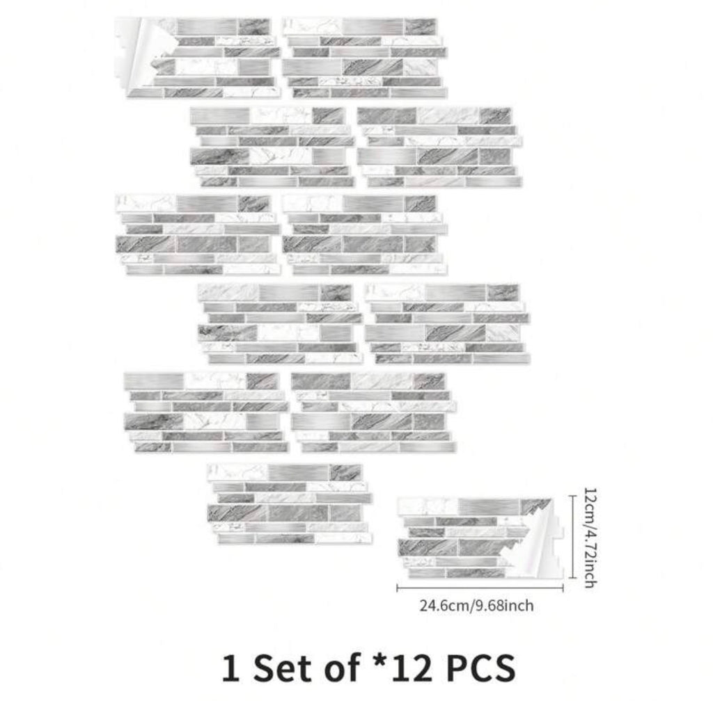 12pcs Premium STICKER Wall Tile
