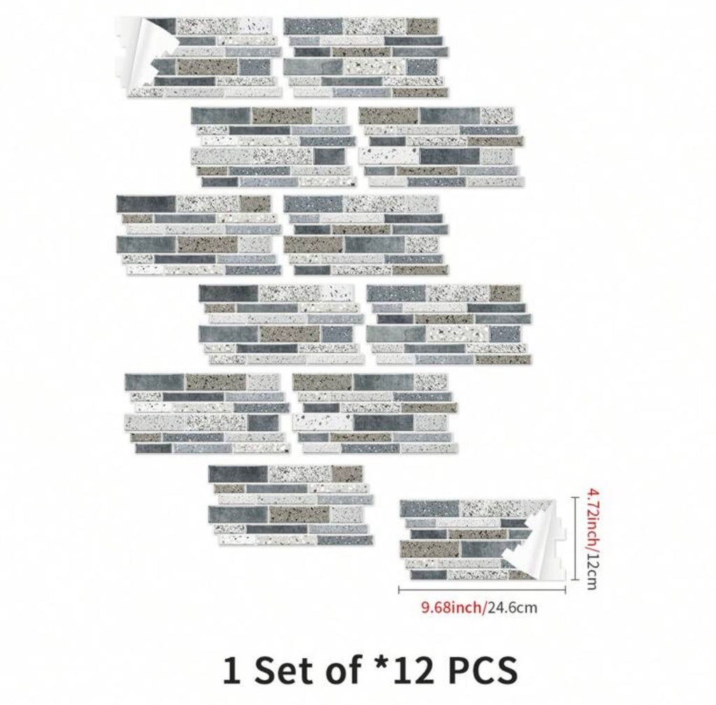 12pcs Premium STICKER Wall Tile