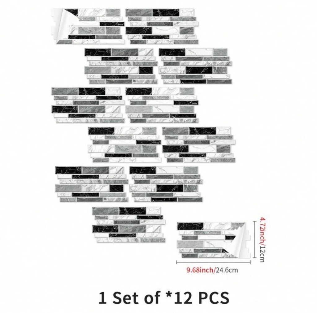 12pcs Premium STICKER Wall Tile