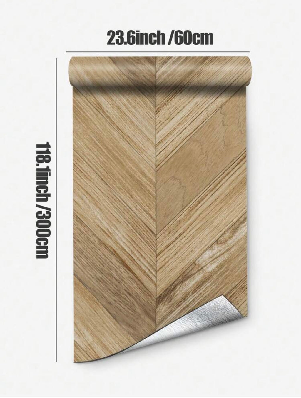 1roll Luxury Thicken Wood Grain Floor Tile