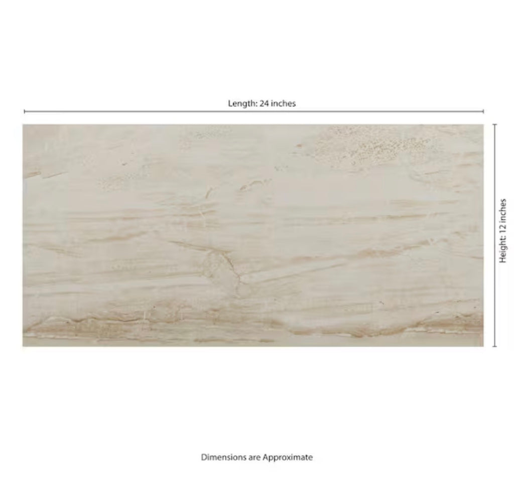 Vigo White 12 in. x 24 in. Matte Stone Look Ceramic (16 sq. ft./Case)